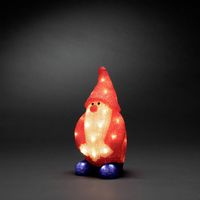 Konstsmide 6242-103 Acryl figuur Energielabel: G (A - G) Kerstman Warmwit LED Rood, Wit - thumbnail