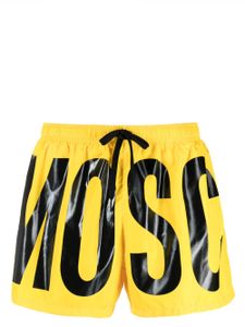 Moschino short de bain à logo imprimé - Jaune