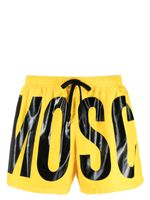 Moschino short de bain à logo imprimé - Jaune - thumbnail