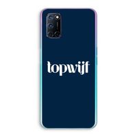 Topwijf Navy: Oppo A72 Transparant Hoesje Topwijf Navy: Oppo A72 Transparant Hoesje