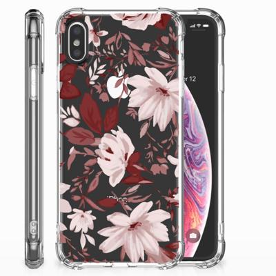 Back Cover Apple iPhone X | Xs Watercolor Flowers Back Cover Apple iPhone X | Xs Watercolor Flowers