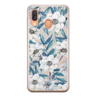 Samsung Galaxy A40 siliconen telefoonhoesje - Touch of flowers