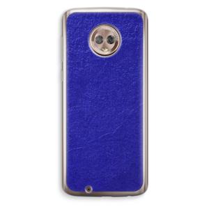 Majorelle Blue: Motorola Moto G6 Transparant Hoesje