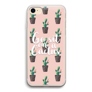 Cactus quote: iPhone 7 Transparant Hoesje