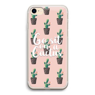 Cactus quote: iPhone 7 Transparant Hoesje