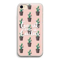 Cactus quote: iPhone 7 Transparant Hoesje