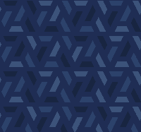 Driehoeken patroon donkerblauw behang