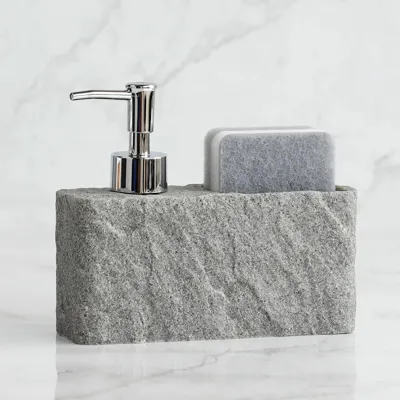 StoneTouch Zeepdispenser met Sponshouder