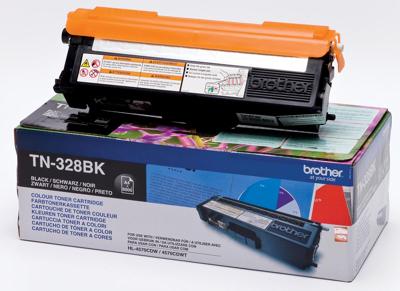 Brother toner, 6.000 pagina&apos;s, OEM TN-328BK, zwart