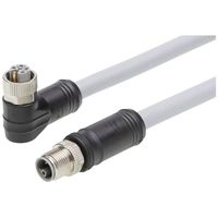 Molex 1205010113 Sensor/actuator connector, geassembleerd M12 Aantal polen (sensoren): 5 Bus, haaks, Stekker, recht 10 m 1 stuk(s) Bag - thumbnail