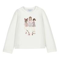 Mayoral creme T-shirtje meisjes print