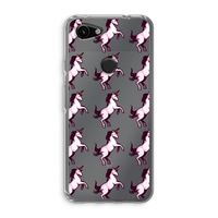 Musketon Unicorn: Google Pixel 3a Transparant Hoesje Musketon Unicorn: Google Pixel 3a Transparant Hoesje