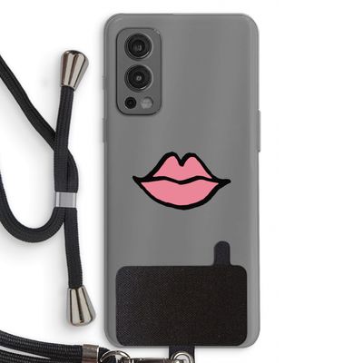 Kusje: OnePlus Nord 2 5G Transparant Hoesje met koord