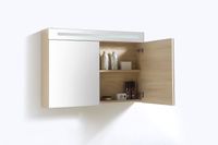 Lambini Designs Trend Line spiegelkast 80x70cm light wood