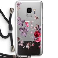 Mooie bloemen: Samsung Galaxy S9 Transparant Hoesje met koord