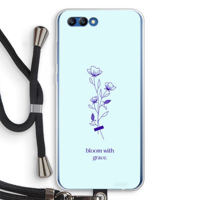 Bloom with grace: Honor 10 Transparant Hoesje met koord