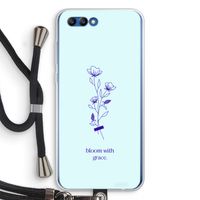 Bloom with grace: Honor 10 Transparant Hoesje met koord