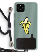 Banana: Pixel 5a 5G Transparant Hoesje met koord