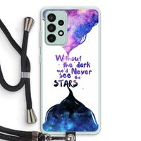 Stars quote: Samsung Galaxy A52s 5G Transparant Hoesje met koord