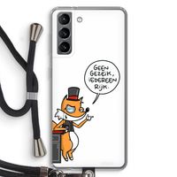 Geen Gezeik: Samsung Galaxy S21 Transparant Hoesje met koord