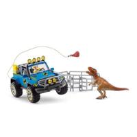 Schleich - All -terrain -auto met buitenpost Dino - 41464