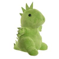 Deurstopper gewicht - dieren thema Dino - 1 kilo - groen - polyester - 24 x 16 cm