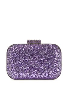 Jimmy Choo pochette Micro Cloud à ornements en cristal - Violet