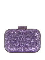 Jimmy Choo pochette Micro Cloud à ornements en cristal - Violet - thumbnail