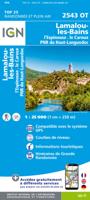 Wandelkaart - Topografische kaart 2543OT Lamalou-les-Bains, Olargues, Roquebrun, Le Caroux, PNR du Haut Languedoc | IGN - Institut Géographique National