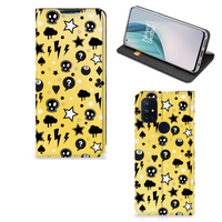 Mobiel BookCase OnePlus Nord N10 5G Punk Geel - thumbnail