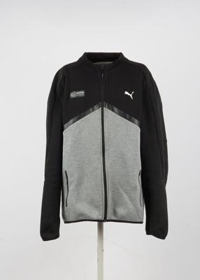 Vintage Puma Jacket in Black and Gray Size M