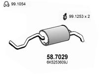 Einddemper ASSO, u.a. fÃ¼r Seat, VW - thumbnail