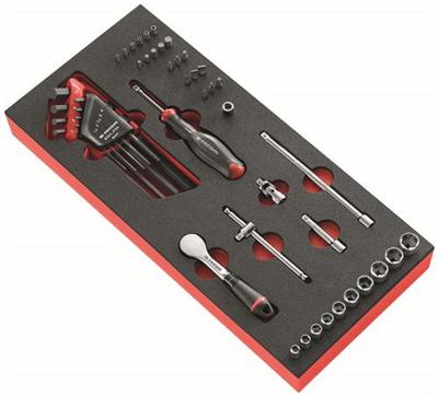 Facom mod doppen 1/4" 6-kant met hp ratel