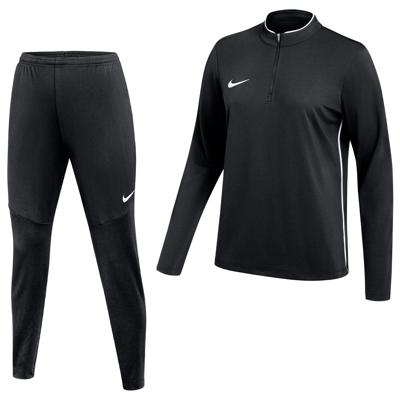 Nike Dri-FIT Park 26 Trainingspak 1/4-Zip Dames Zwart Wit