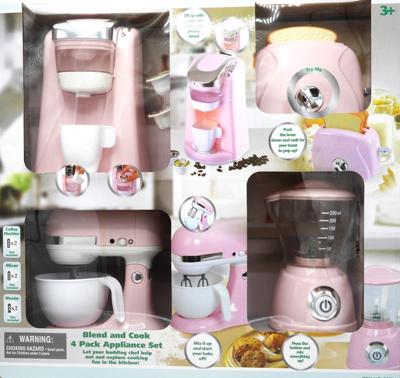 Playgo keukenset roze 4 delig.