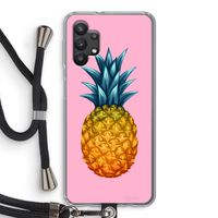 Grote ananas: Samsung Galaxy A32 5G Transparant Hoesje met koord