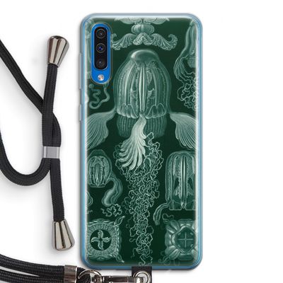 Haeckel Cubomedusae: Samsung Galaxy A50 Transparant Hoesje met koord