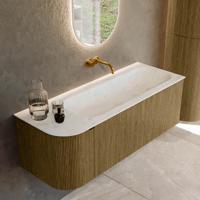 Badmeubel Mondiaz Kurve-Dlux | 125 cm cm | Meubelkleur Dusk | Wastafelkleur Opalo | Solid surface | Wasbak rechter zijde spoelbak | Zonder kraangat(en) Badmeubel Mondiaz Kurve-Dlux | 125 cm cm | Meubelkleur Dusk | Wastafelkleur Opalo | Solid surface | Wasbak rechter zijde spoelbak | Zonder kraangat(en)
