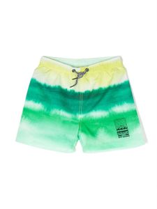 Molo short de bain Niko à imprimé tie dye - Vert