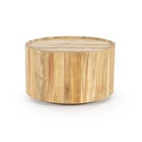 Eleonora Salontafel 'Zayn' Acaciahout, 60cm, kleur Naturel