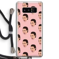 Ugly Cry Call: Samsung Galaxy Note 8 Transparant Hoesje met koord