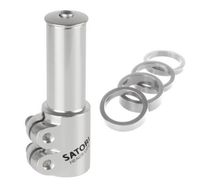 A-head Stuurpenverlenger satori 1-1/8" - zilver