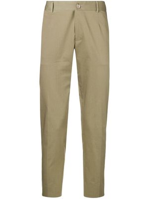 Dolce & Gabbana pantalon chino à étiquette logo - Vert
