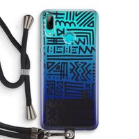 Marrakech print: Huawei P Smart (2019) Transparant Hoesje met koord