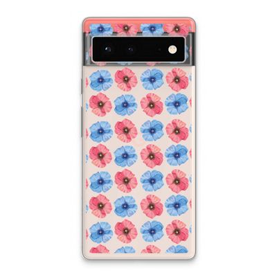 Klaproosjes: Google Pixel 6 Transparant Hoesje