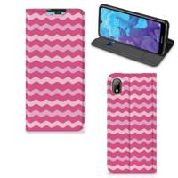 Huawei Y5 (2019) | Hoesje met Magneet | Waves Pink