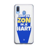 Laat de zon in je hart: Samsung Galaxy A40 Transparant Hoesje
