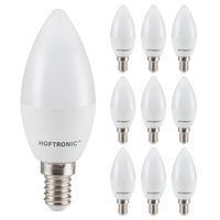 10x E14 LED Lamp - 2,9 Watt 250 lumen - 2700K Warm wit licht - Kleine fitting - Vervangt 35 Watt - C37 kaarslamp