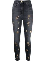 Elisabetta Franchi jean skinny à logo - Noir Elisabetta Franchi jean skinny à logo - Noir