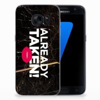 Samsung Galaxy S7 | Siliconen hoesje | met naam Already Taken Black